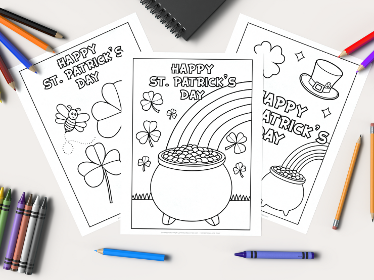 St. Patrick's day coloring pages