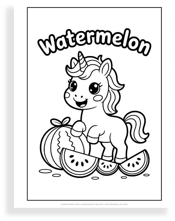 unicorn and watermelon