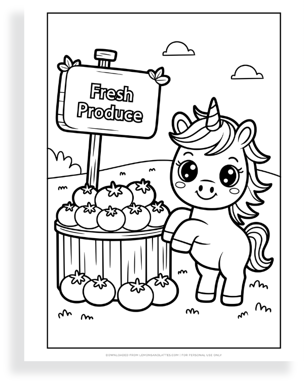 unicorn produce stand