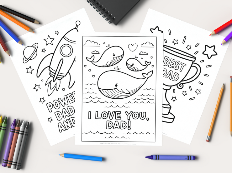 10 Cute Father’s Day Coloring Pages for Kids