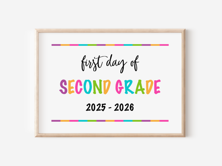 First Day of School Signs 2025-2026 (Free Printables)