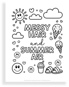 10 Fun Summer Quote Coloring Pages