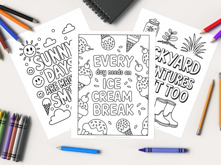 summer quote coloring pages