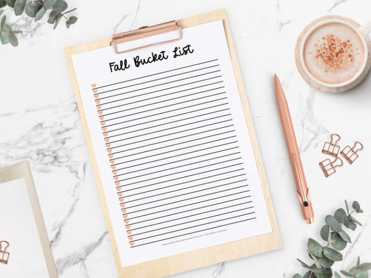 20 Free Printable Fall Planner-Themed Pages